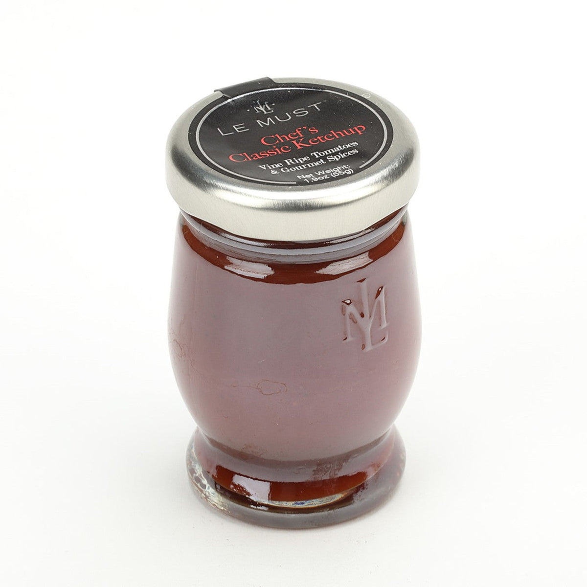 Le Must Deluxe Natural Ketchup, 55 grams, glass jar, front view