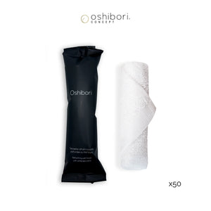 Oshibori towels - 15 grams - Black Packaging (x50)