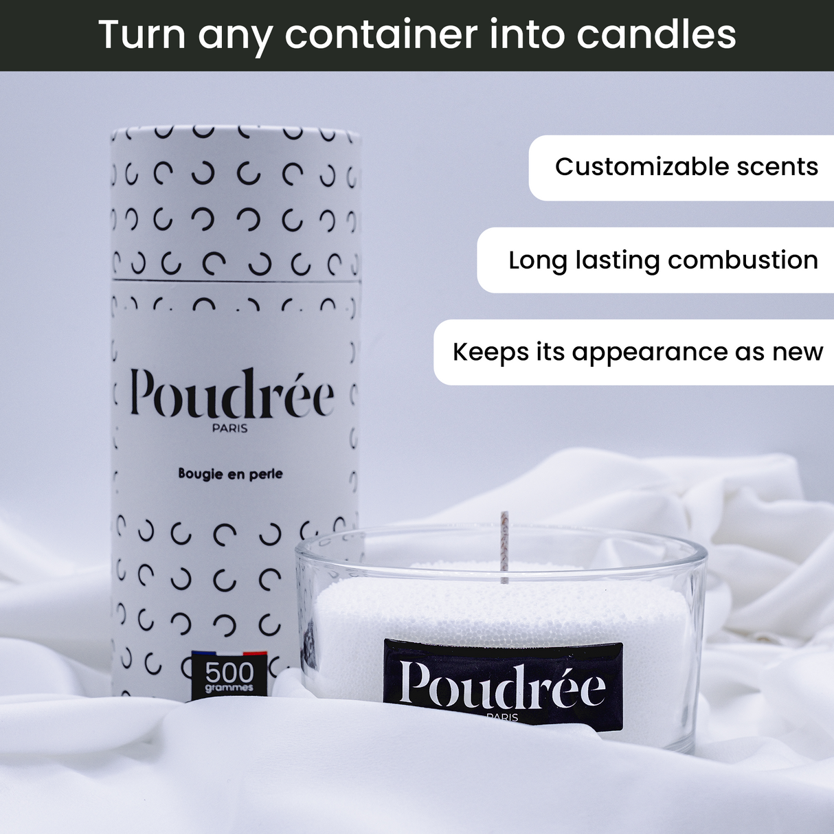 Poudree Candle Edelweiss.