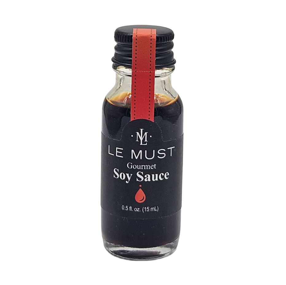 Le Must Gourmet Soy Sauce, 15 ml, mini glass bottle