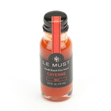 Le Must Cayenne Hot Sauce, 15 ml, side view