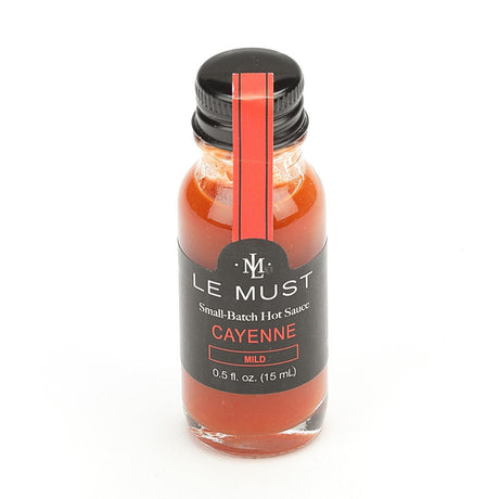 Le Must Cayenne Hot Sauce, 15 ml, side view
