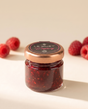Le Must Premium Organic Raspberry Jam, 30 grams, closed jar