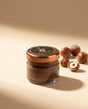 Le Must Premium Chocolate Hazelnut Spread, 28 grams, closed jar